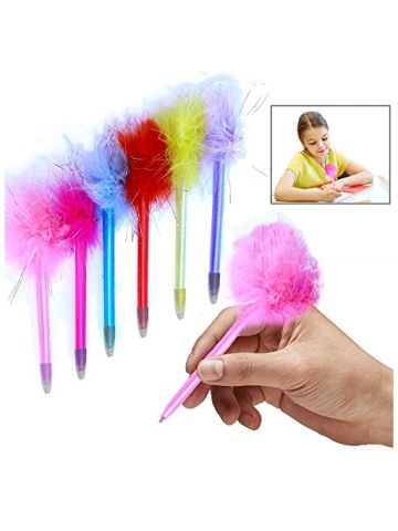 Toy Cubby Marabou Colorful Feathers Pens1 Dozen