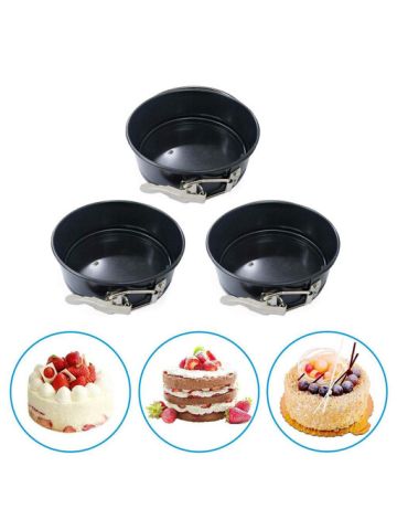 4-Inch Mini Springform Pan Carbon Steel Baking Pan Non-Stick Mini Cake Pan