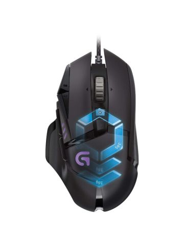 Logitech G502 Proteus Spectrum Rgb Tunable Gaming Mouse, 12,000 Dpi On-The-Fly Dpi Shifting - Black