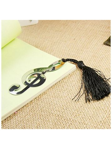 Music Note Alloy Bookmark Novelty Ducument Book Marker Label Stationery