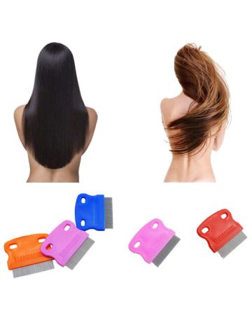 Hair Lice Comb Brushes Terminator Fine Egg Dust Nit Free Removal Stainless Steel