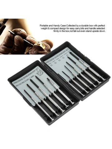 11 Pcs Precision Mini Screwdriver Set Magnetic Watch Repair Screw Alloy Tools Kit