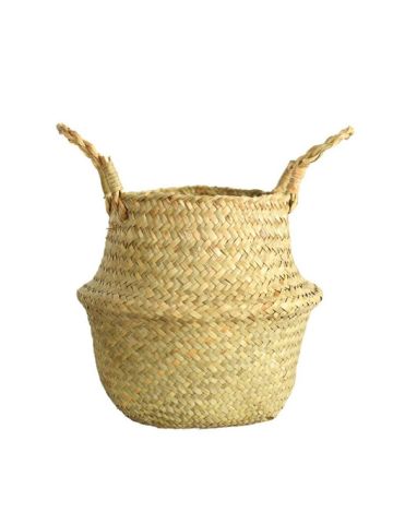 Seagrass Basket Wicker Basket Flower Pot Folding Basket
