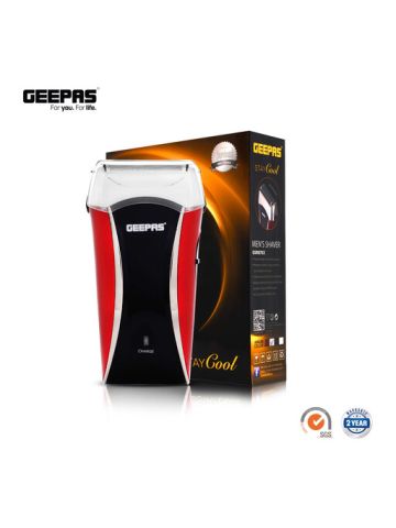Geepas Mini Travel Rechargeable Foil Shaver - Washable with Ultra-Precise Blade & Foil Combination