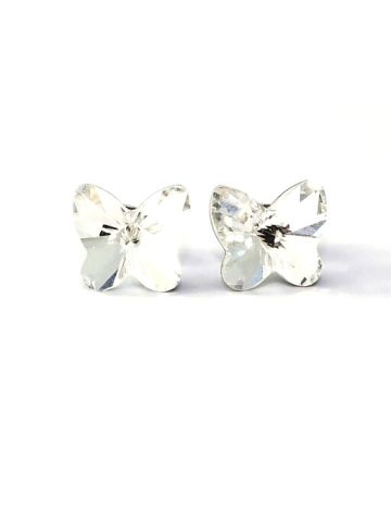 Bio Etic Bijoux Italy Earring Butterfly 10mm Crystal