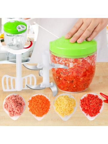 Multi-Function Salad Crusher Food Processor Manual Meat Machine Crusher Chopper