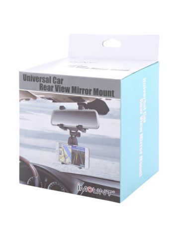 Imount Universal Car Rear View Mirror Mount For Mobile Phones - Jhd-97, Black