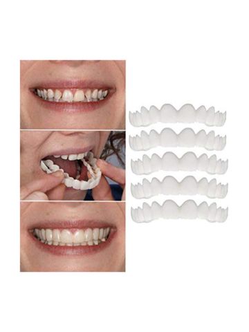 5Pc Temporary Smile Comfort Fit Cosmetic Teeth Denture Teeth Top Cosmetic Veneer