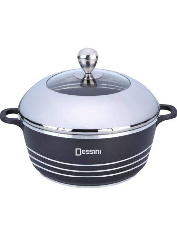 Dessini Non-Stick Granite Cooking Pot Black