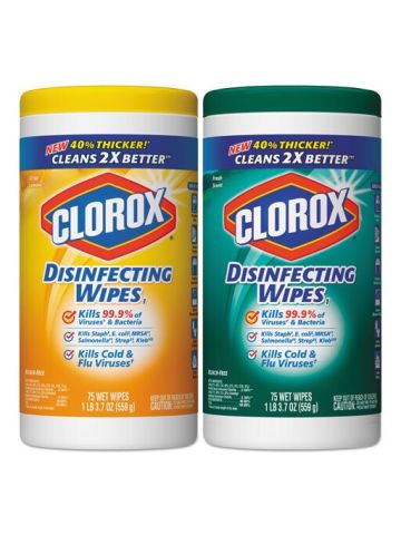 Clorox Company 01599 Disinfectant Wipes-2-Pack,