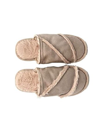 Brown Warm Slippers Slipper For Unisex