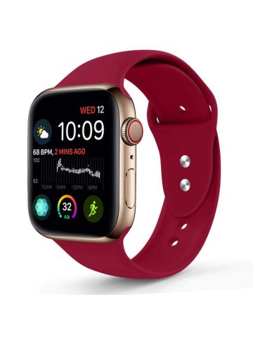 Sport Band Compatible with Apple Watch 42 Mm 44 Mm, Soft Silicone Replacement Strap Compatible for Apple Watch Series 4/3/2/1