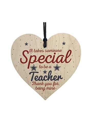 Handmade Hanging Heart Gift For Teacher Leaving Present Thank You Gifts
