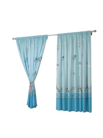 Hot Air Balloon Curtain Tulle Window Voile Drape Valance 1 Panel Fabric