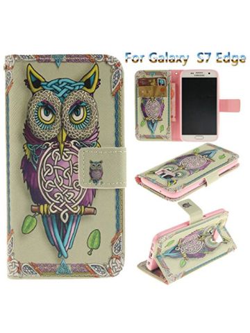 Galaxy S7 Edge Case Premium Wallet Case With Flip Folio Case Cover