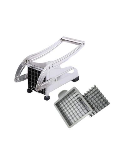Stainless Steel French Fry Cutter Potato Vegetable Slicer Chopper Dicer 2 Blade