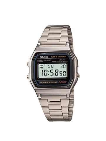Casio Men's A158 WA-1 Df Stainless Steel Digital Watch
