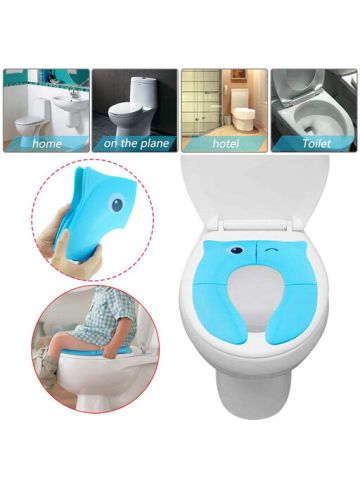 Foldable Potty Training Seat Baby Travel Toilet Potty Seat Covers Non Slip Pads