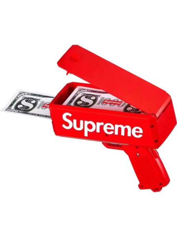 Money Gun Red Can Be Sprayed 50-100 Money Works On A 9 Volt - Battery Included