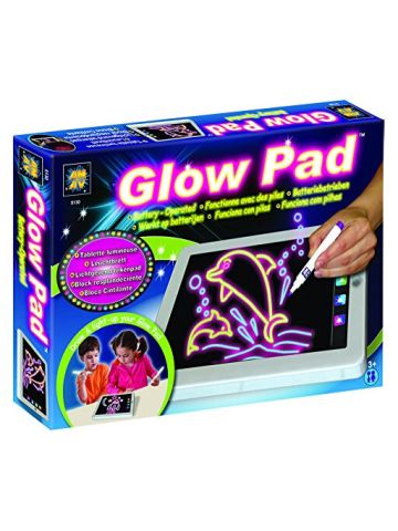 Amav Portable, High-Tech, Tablet-Sized Glow Pad Light Up Drawing Board, With Batteries