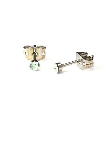 Bio Etic Bijoux Italy Earring Xirius 3. 3mm Chrysolite