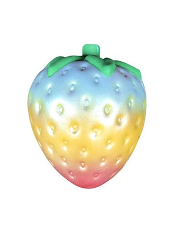 1Pc Rainbow Strawberry Squishy Super Jumbo Scented Slow Rising Rare Fun Toy