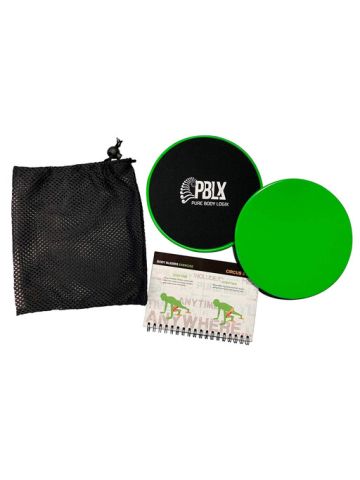 PBLX   Core Sliders Yoga Home Fitness With Workout Booklet And Carry Case