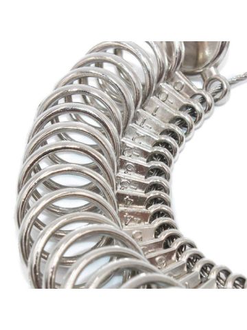 Ring Gauges Finger Sizer Measuring Ring Tool Size 1-13 with Half Size 27 Piece