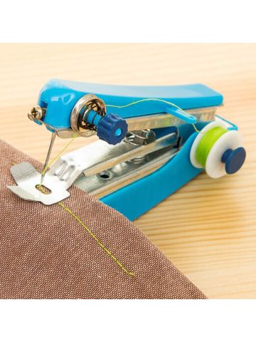 Portable Needlework Cordless Mini Hand-Held Clothes Fabrics Sewing Machine