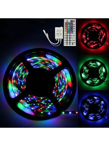 3 M Rgb 3528 180 Led Smd Flexible Light Strip Lamp + 44 Key IR Remote Controller