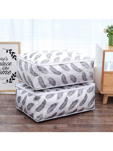 Foldable Storage Bag Clothes Blanket Quilt Closet Sweater Organizer Box Pouch