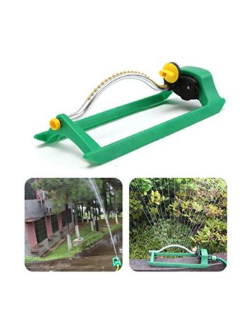 Oscillating Lawn Sprinkler Watering Garden Pipe Hose Water Flow With Connector