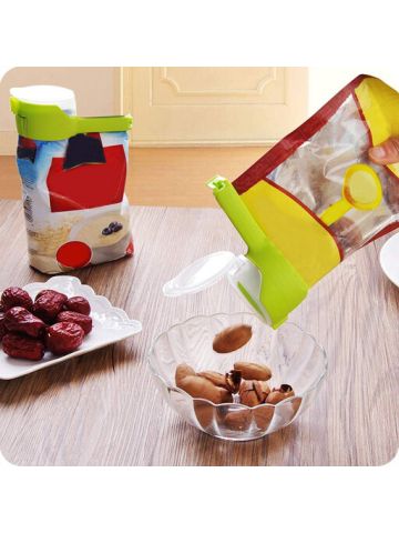 Bag Clip Pour Food Sealing Storage Seal Sealer Freezer Fridge Clamp Cover Fresh