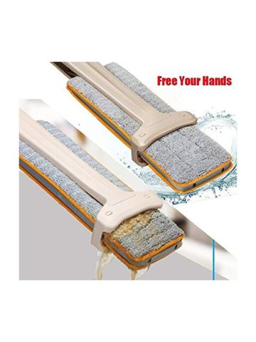 Useful Double-Side Flat Mop Hands-Free Washable Mop Home Cleaning Tool Lazy