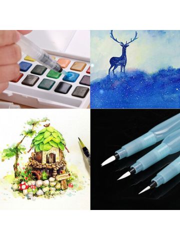 Refillable Pilot Water Brush Ink Pen for Painting Watercolor Drawing Pen Pencil