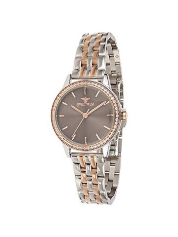 Spectrum Brown Stainless Steel  Wrist Watch