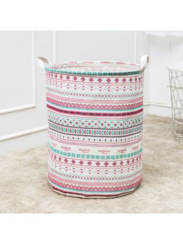 Waterproof Canvas Laundry Clothes Basket Storage Basket Folding Storage Box B