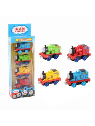 6 Pcs Train Toy Set Children Educational Toys Railway Track Train Gift for Kids