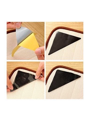 4 X Carpet Pad Non Slip Tri Sticker Anti Slip Mat Pads Anti Slip