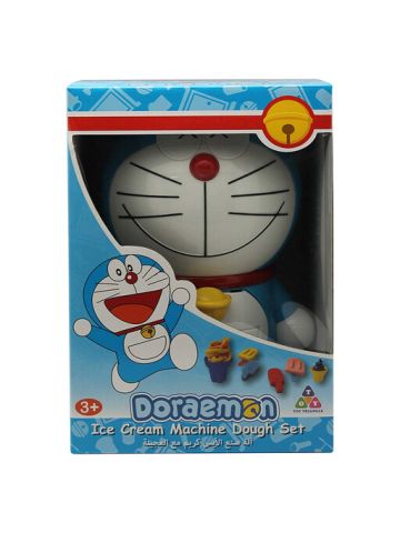 Doraemon Ice Cream Machine Dough Set Blue And White