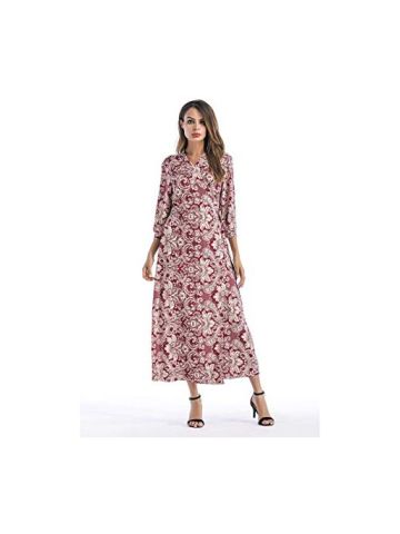 Y&D Women'S A Line Hollow Out Short Sleeve Floral Patchwork Flower Decor Solid Color Midi Sweet Dress Blue Color