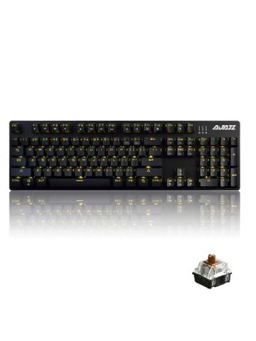 Ajazz Ak50 Mechanical Keyboard With Brown Switches, 104 Standard Keys Classic Layout