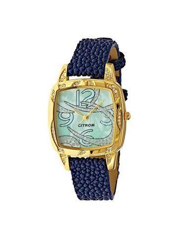Citron Women's Turquoise Dial Mesh Band Watch - 93459L-1