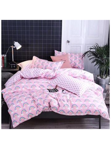 Deals For Less - Single Size , 4-Piece Bedding Set - Rainbow Design