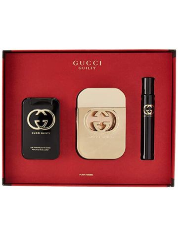 Gucci Guilty For Women EDT 75ml+7.4ml Mini+100ml Bl Set