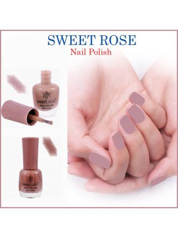 Sweet Rose Matte Finish Nail Polish 20ML, Dark Brown