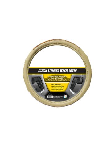 LP Steering Wheel Cover Beige Wood Fuzion