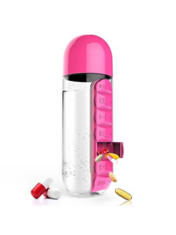 Asobu In Style Pill Organizer Bottle Pink