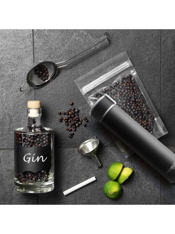 Asobu Skinny Mini 8oz Fashion Forward Double Walled Stainless Steel Insulated Water Bottle - Black