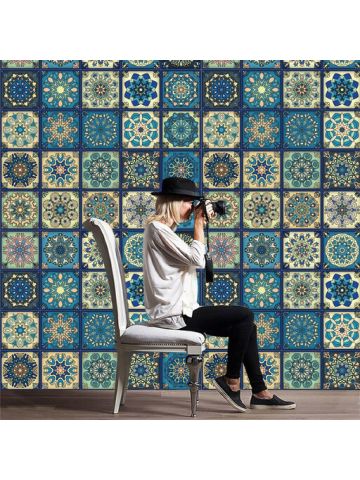 1Rollself Adhesive Tile Art Wall Decal Sticker Diy Kitchen Bathroom Decor Vinyl